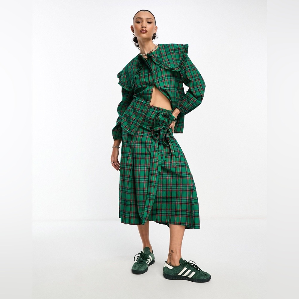 DAMSON MADDER Wrap Midi Kilt